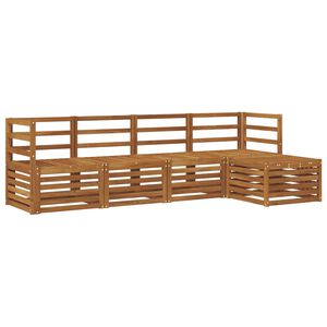 vidaXL Conjunto de Sof&aacute;s para Exterior 5 pcs Natural