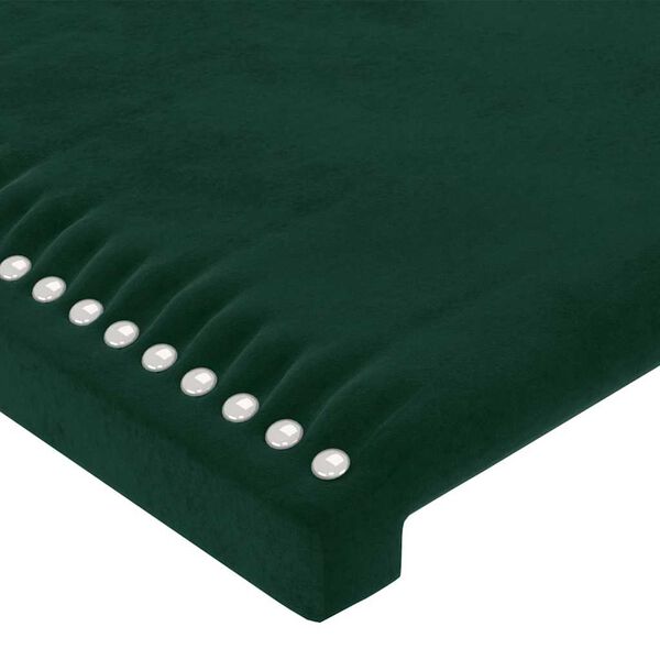 vidaXL Cabeceiras verde-escuro 144x5x78/88 cm veludo