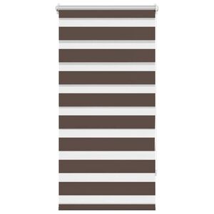 vidaXL Estore de rolo 60 x 120 cm, linhas de zebra / Caf&eacute;