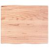 vidaXL Tampo mesa 60x50x2 carvalho tratado borda viva castanho-claro