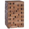 vidaXL Banqueta Natural 29 x 29 x 48 cm Madeira recuperada maci&ccedil;a