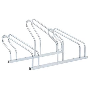 vidaXL Suporte independente para 3 bicicletas a&ccedil;o galvanizado