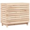 vidaXL Cesto de roupa suja 88,5x44x76 cm madeira de pinho maci&ccedil;a