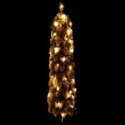 vidaXL Árvore Natal artificial pré-iluminada 30 LEDs e flocos de neve