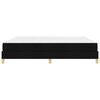 vidaXL Cama Box com colch&atilde;o Preto 200 x 200 cm tecido