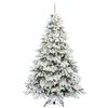 vidaXL &Aacute;rvore de Natal Artificial com 300 LEDs Branco 240 cm PE e PVC