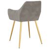 vidaXL Cadeiras de jantar 4 pcs veludo cinzento-claro