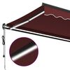 vidaXL Toldo retr&aacute;til autom&aacute;tico com luzes LED 500x350 cm bord&ocirc;