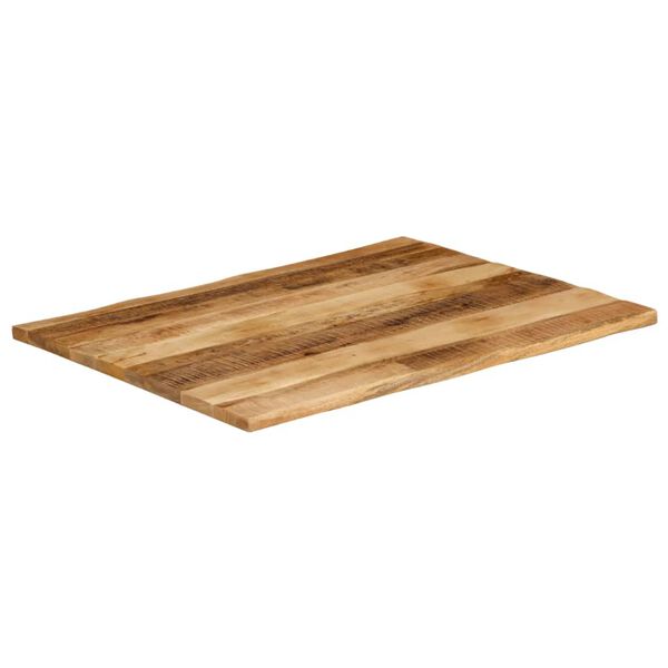 vidaXL Tampo de mesa c/borda viva 110x80x2,5cm mangueira áspera maciça