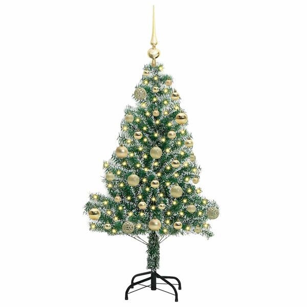 vidaXL &Aacute;rvore de Natal Artificial Coberta de Neve com Luzes de LED