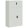 vidaXL Arquivador 90x40x145 cm a&ccedil;o cinzento-claro