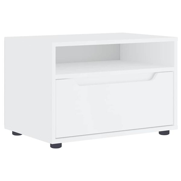 vidaXL M&oacute;vel TV VISNES derivados de madeira branco 60x40x38 cm