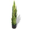 vidaXL Planta espada-de-s&atilde;o-jorge artificial com vaso 90 cm verde