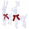 vidaXL Rena de Natal 3D LOVIISA 2 unid. 80 LED Branco frio