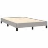 vidaXL Cama boxspring com colch&atilde;o 120x190 cm tecido cinzento-claro