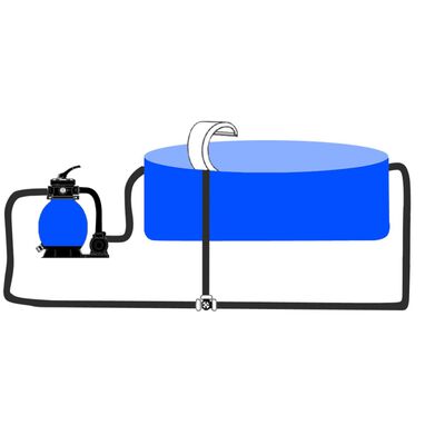 vidaXL Fonte para piscina jardim aço inoxidável 45x30x60 cm