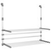 vidaXL Estendal para varanda 89x25x(60-95) cm alum&iacute;nio