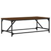 vidaXL Mesa de centro 100x50x35 cm derivados madeira carvalho castanho