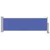vidaXL Toldo lateral retr&aacute;til para p&aacute;tio 80x300 cm azul