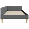 vidaXL Estrutura de Cama de Canto Cinza Escuro 100 x 200 cm tecido