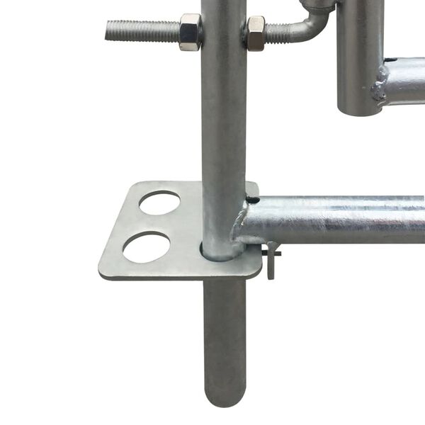 Curral/recinto para ovelhas c/ 4 pain&eacute;is a&ccedil;o galvanizado 183x183x92 cm