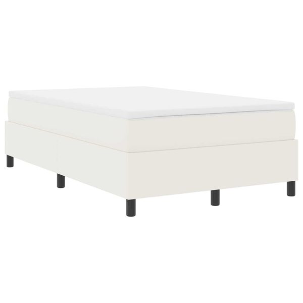 vidaXL Estrado de cama plataforma Creme 120 x 200 cm tecido
