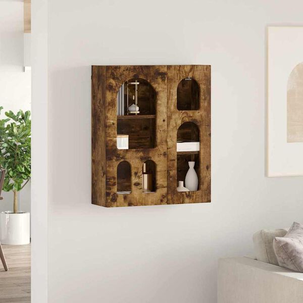 vidaXL Arm&aacute;rio suspenso Carvalho Defumado 59 x 20 x 71.5 cm