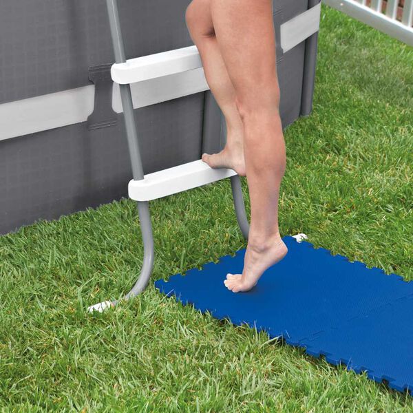 Intex Protetores para piso de piscina 8 pcs 50x50 cm azul