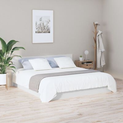 vidaXL Cabeceira de cama 200x1,5x80 cm derivados de madeira branco