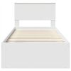 vidaXL Estrutura da Cama Branco 90 x 200 cm Madeira processada