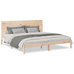 vidaXL Cama extra longa sem colch&atilde;o 200x220 cm madeira maci&ccedil;a