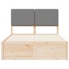 vidaXL Estrutura de Cama com Cabeceira Estofada Cinzento-claro