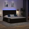 vidaXL Cama com luzes de tira LED Preto 180 x 200 cm Veludo