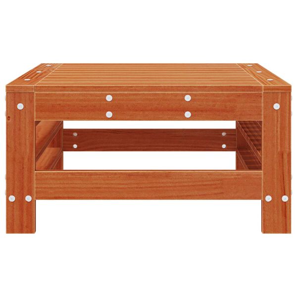 vidaXL Apoio para os p&eacute;s de jardim Madeira de pinho maci&ccedil;o