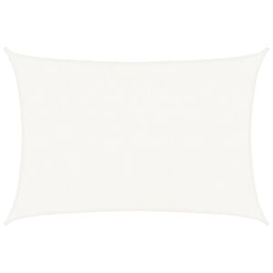 vidaXL Guarda-sol em PEAD retangular 4 x 6 m branco