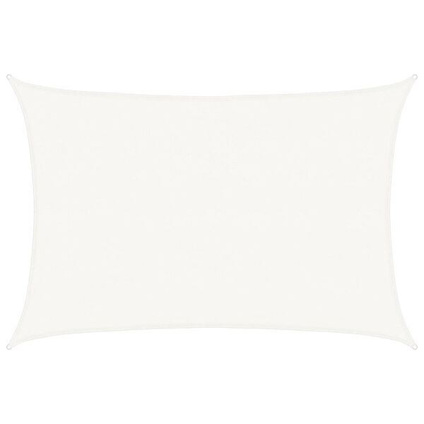 vidaXL Guarda-sol em PEAD retangular 4 x 6 m branco