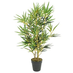 vidaXL &Aacute;rvore de bambu artificial 368 folhas 80 cm verde