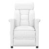 vidaXL Poltrona de massagens el&eacute;trica couro artificial branco