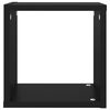 vidaXL Prateleiras de parede em forma de cubo 4 pcs 26x15x26 cm preto