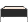 vidaXL Estrutura de cama 90x200 cm derivados de madeira/metal preto