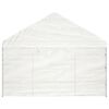 vidaXL Gazebo com telhado 8,92x4,08x3,22 m polietileno branco