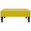 vidaXL Sof&aacute;-cama 2 lugares c/ apoio de p&eacute;s veludo amarelo
