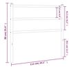 vidaXL Cabeceira de substitui&ccedil;&atilde;o 107 cm metal preto
