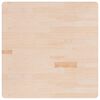 vidaXL Tampo de mesa quadrado 90x90x2,5 cm carvalho maci&ccedil;o n&atilde;o tratado