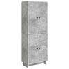 vidaXL Conjunto de Gabinete 2 unid. Cinzento Cimento