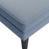 vidaXL Chaise lounge com almofada tecido corduroy azul