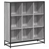 vidaXL Estante 97,5x33x107,5 cm derivados madeira/metal cinza sonoma