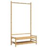 vidaXL Roupeiro com prateleiras 103x40x183 cm bambu