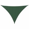 vidaXL Para-sol vela tecido oxford triangular 3x4x4 m verde-escuro