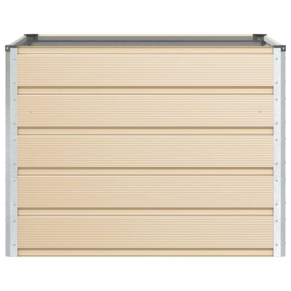 vidaXL Floreira Ivory 100 x 100 x 75 cm A&ccedil;o